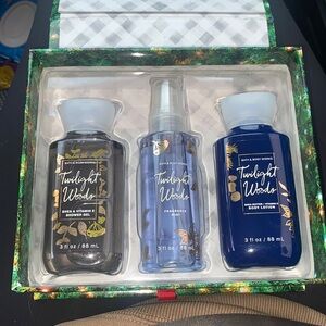 Bath and body works twilight woods travel size gift set